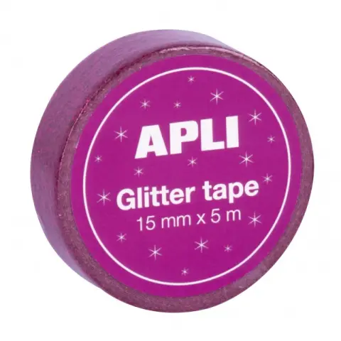 Imagen CINTA ADHESIVA GLITTER 15MM X 5M. APLI 4