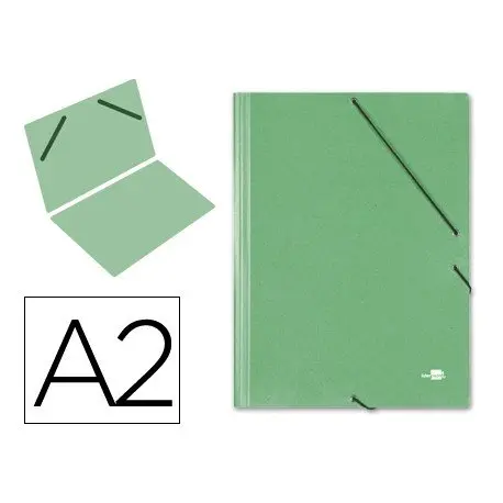 Imagen CARPETA GOMILLAS CARTON A2 VERDE