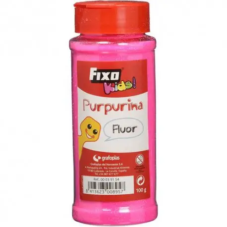 Imagen PURPURINA ROSA FLUOR 100GR. FIXO