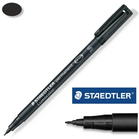 Imagen ROTULADOR NEGRO (S) STAEDTLER LUMOCOLOR