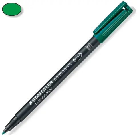 Imagen ROTULADOR VERDE (M) STAEDTLER LUMOCOLOR