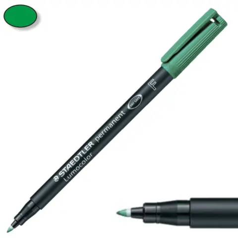 Imagen ROTULADOR VERDE (F) STAEDTLER LUMOCOLOR