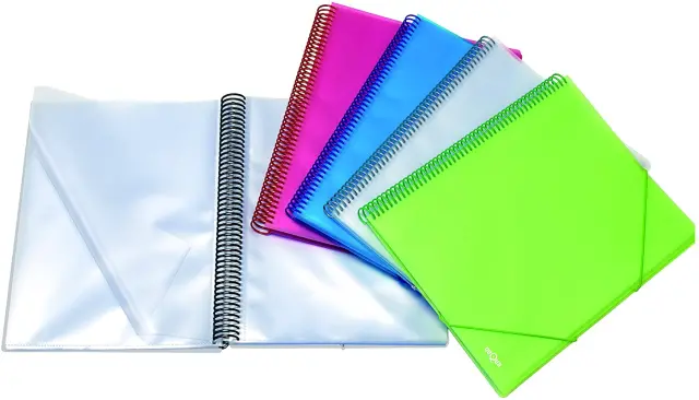 Imagen CARPETA A5 ESPIRAL 20 FUNDAS. OFFICE