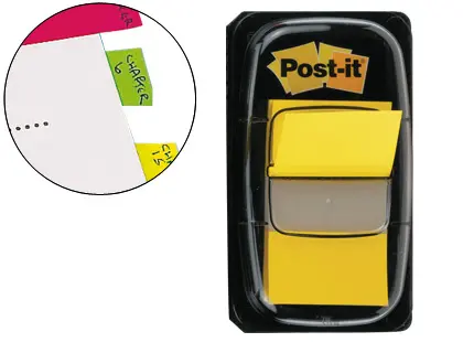 Imagen BANDERITAS CON DISPENSADOR 25,4X43,1MM. POST-IT