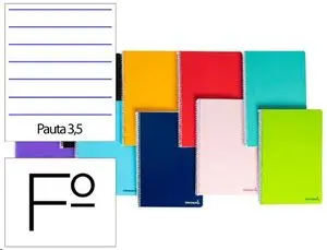 Imagen CUADERNO F PAUTA 3.5 MM. 80 H. 60 GR. LIDERPAPEL