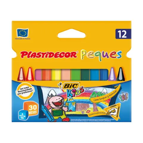 Imagen CERAS PLASTIDECOR PEQUES C/12