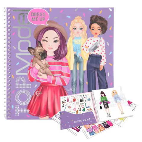 Imagen CUADERNO CON CALCOMANAS TOPMODEL DRESS ME UP