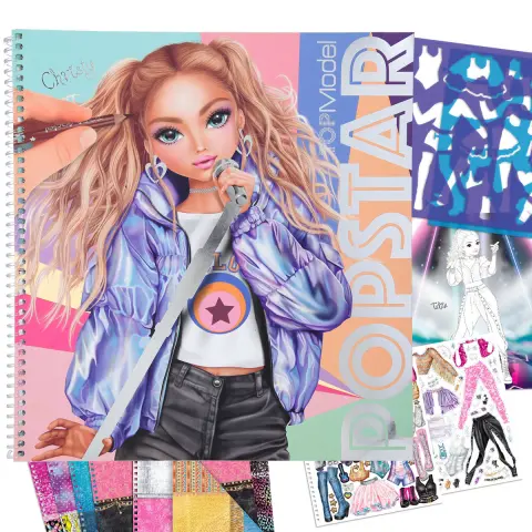 Imagen CUADERNO POPSTAR TOPMODEL PARA COLOREAR