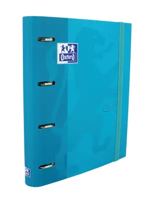 Imagen CARPEBLOCK 4 ANILLAS A4+ AZUL PASTEL C/RECAMBIO 5X5. OXFORD