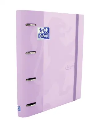 Imagen CARPEBLOCK 4 ANILLAS A4+ MALVA PASTEL C/RECAMBIO 5X5. OXFORD