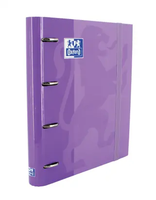 Imagen CARPEBLOCK 4 ANILLAS A4+ MALVA C/RECAMBIO 5X5. OXFORD