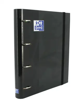Imagen CARPEBLOCK 4 ANILLAS A4+ NEGRO C/RECAMBIO 5X5. OXFORD