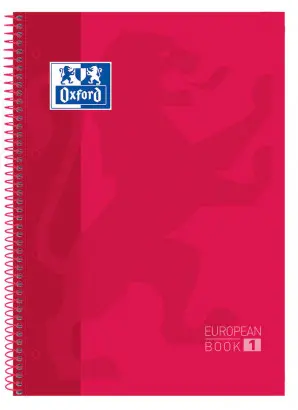 Imagen CUADERNO A4 5MM 80H 90GRS. MICRO. ROJO. OXFORD 