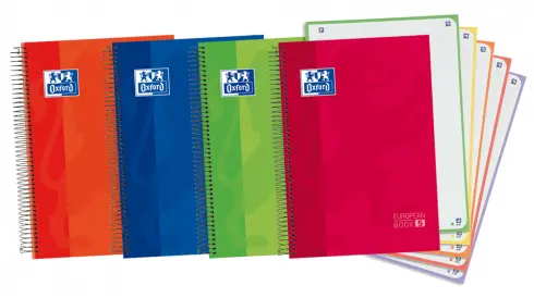 Imagen CUADERNO A4 5MM 120H. 90GR. MICRO. COLORES VIVOS. OXFORD