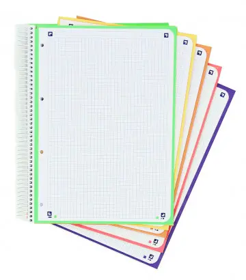 Imagen CUADERNO A4 5MM 120H. 90GR. MICRO. COLORES VIVOS. OXFORD 2