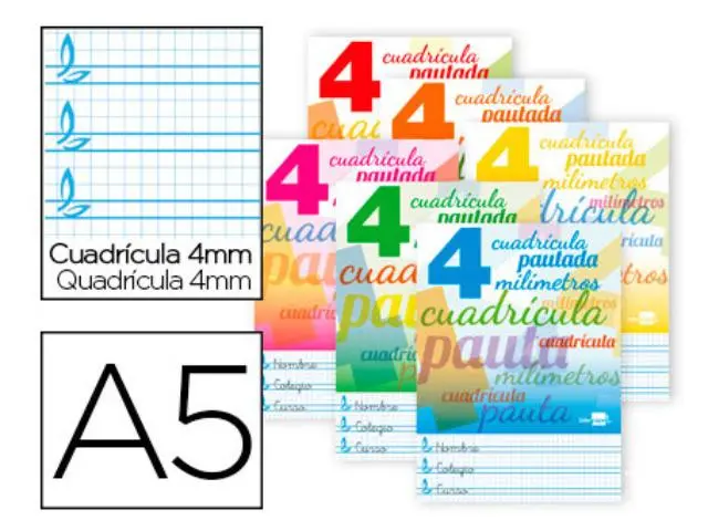 Imagen LIBRETA 4 4 MM. 32 H. 70 GR. LIDERPAPEL