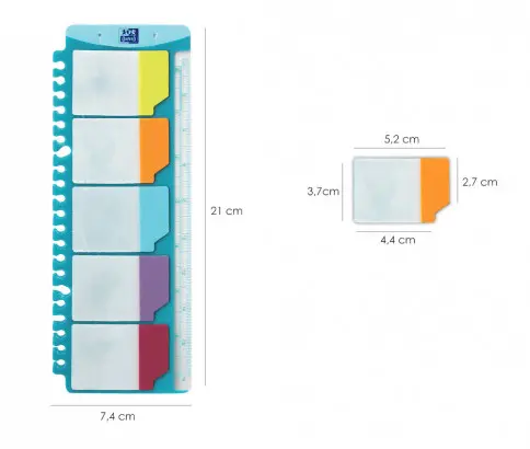 Imagen REGLA CON ADHESIVOS REMOVIBLES. OXFORD 3