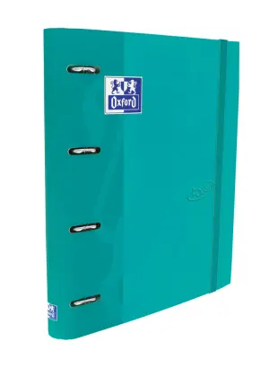 Imagen CARPEBLOCK 4 ANILLAS A4+ AQUA C/RECAMBIO 5X5. OXFORD