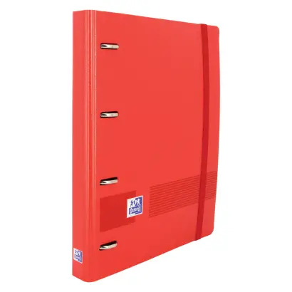 Imagen CARPEBLOCK 4 ANILLAS A4+ ROJO C/RECAMBIO 5X5. OXFORD