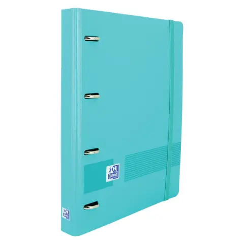 Imagen CARPEBLOCK 4 ANILLAS A4+ AQUA C/RECAMBIO 5X5. OXFORD