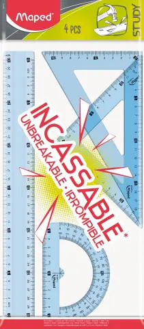 Imagen JUEGO DE REGLAS IRROMPIBLES STUDY 4 PZAS. MAPED