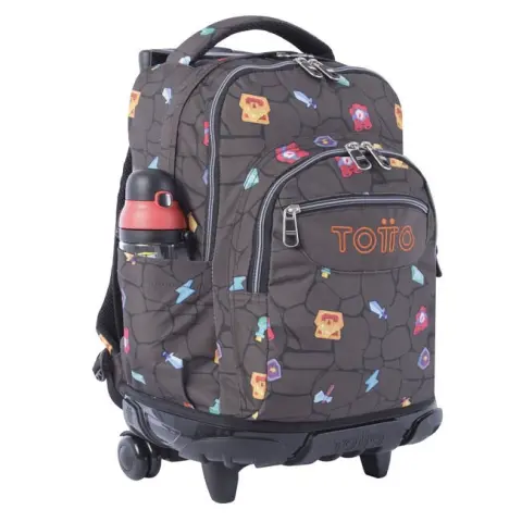 Imagen MOCHILA ESCOLAR CON RUEDAS ESTAMPADO VIDEOJUEGO. RENGLONES 5