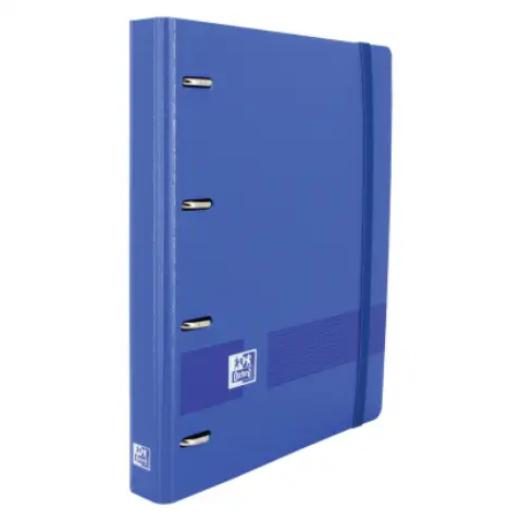 Imagen CARPEBLOCK 4 ANILLAS A4+ AZUL M. C/RECAMBIO 5X5. OXFORD