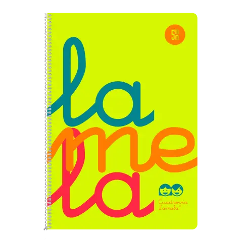 Imagen CUADERNO 4 5 MM TAPA PP AMARILLO. LAMELA