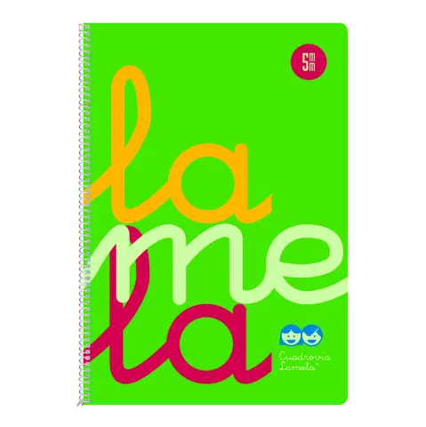 Imagen CUADERNO 4 5 MM TAPA PP VERDE. LAMELA