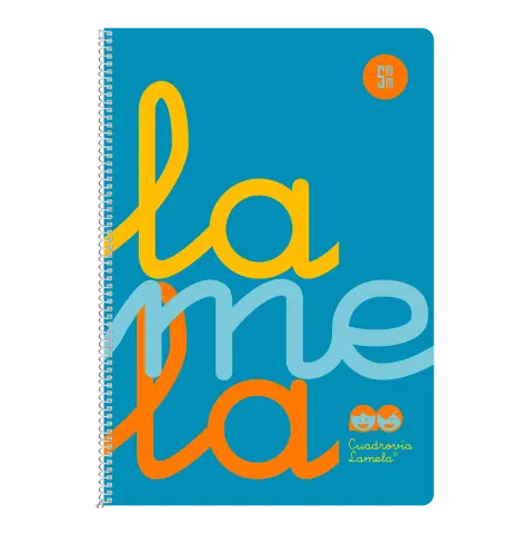 Imagen CUADERNO 4 5 MM TAPA PP AZUL. LAMELA