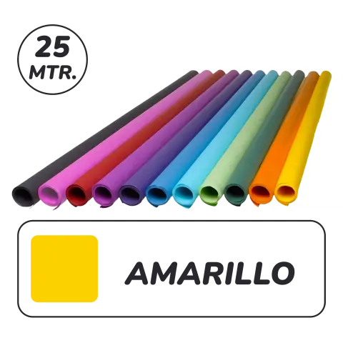 Imagen PAPEL KRAFT AMARILLO 1X25M. FBS