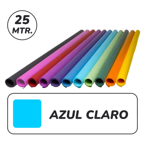 Imagen PAPEL KRAFT AZUL CLARO 1X25M. FBS