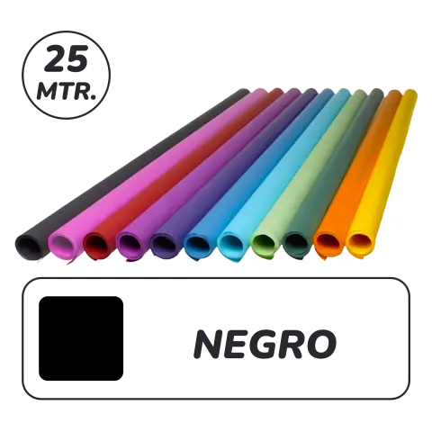 Imagen PAPEL KRAFT NEGRO 1X25M. FBS