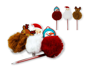 Imagen BOLIGRAFO POMPOM NAVIDAD