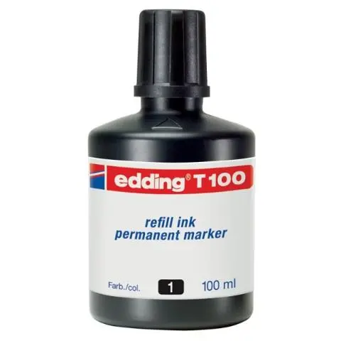 Imagen TINTA ROTUL. EDDING T100 NEGRA 100 ML.