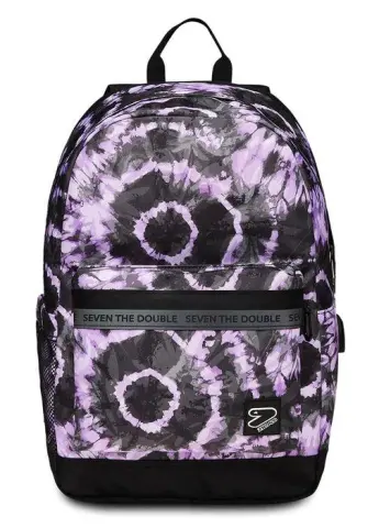 Imagen MOCHILA DOBLE COMPARTIMIENTO EXPANDIBLE. MAGIC VIOLET. SEVEN