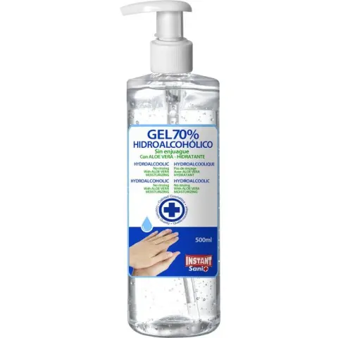 Imagen GEL HIDROALCOHOLICO 500 ML. 70%. INSTANT-SANI