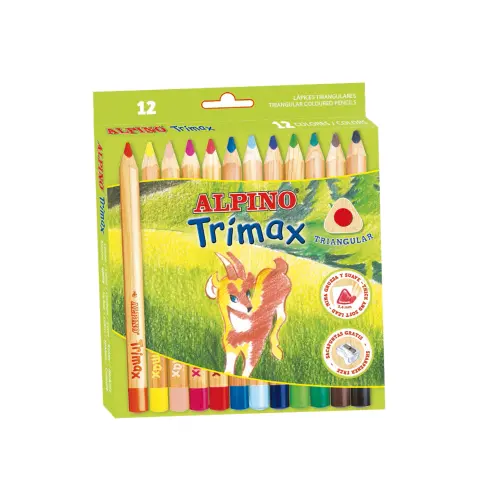 Imagen LAPICES DE COLORES ALPINO TRIMAX. C/12