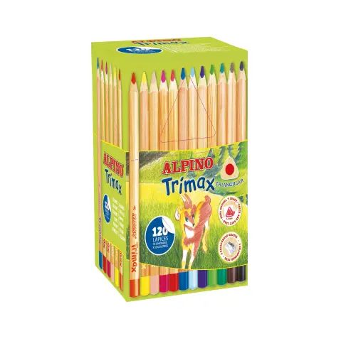 Imagen LAPICES DE COLORES ALPINO TRIMAX. CLASSBOX C/120.