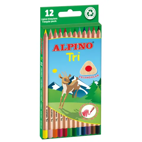 Imagen LAPICES COLORES ALPINO TRI C/12