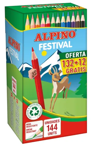 Imagen LAPIZ ALPINO FESTIVAL SCHOOLPACK 144 UNID.