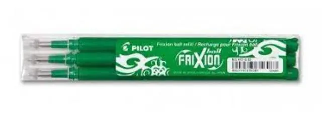 Imagen BLISTER 3 RECAMBIOS PILOT FRIXION 0.7 VERDE