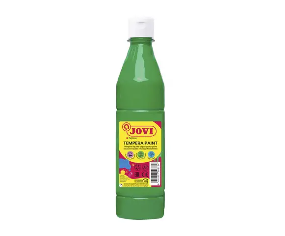 Imagen TEMPERA LIQUIDA VERDE MEDIO JOVI. 500 ML