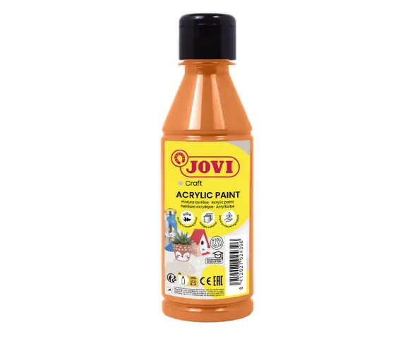 Imagen PINTURA ACRLICA NARANJA JOVIDECOR. 250 ML.