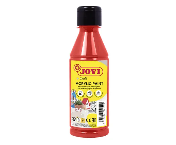 Imagen PINTURA ACRILICA ROJO JOVIDECOR. 250 ML.