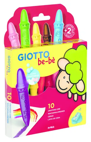 Imagen CERAS DE COLORES GIOTTO BEBE. C/10 