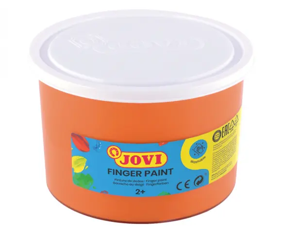 Imagen PINTURA DEDOS NARANJA 500 CC. JOVI