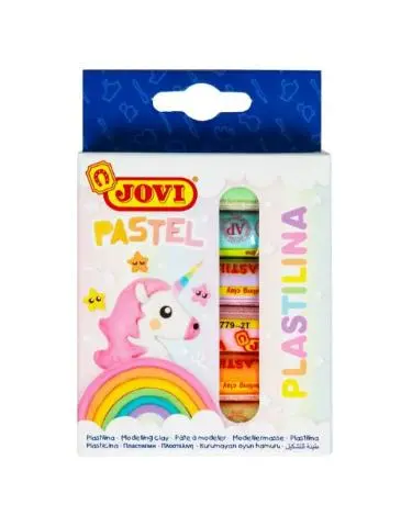 Imagen ESTUCHE 6 BARRAS PLASTILINA PASTEL 15GR.