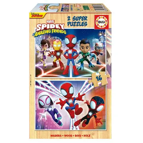 Imagen PUZZLES DISNEY SPIDEY & FRIENDS 2X16 PZAS.