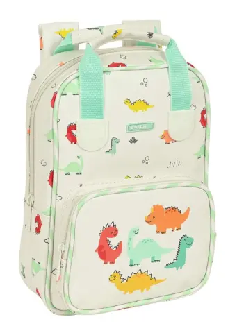 Imagen MOCHILA INFANTIL CON ASAS FACIL LIMPIEZA DINOS PREESCOLAR. SAFTA